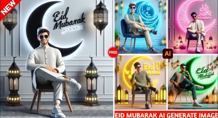 ApkMagi.com Best Dp EID UL FITAR MUBARAK Boys & Girls with Name Images | Viral photo editing | bing image creator ai